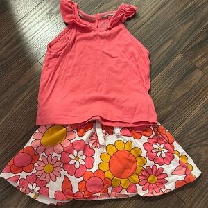 Mini Boden tank and skort set
